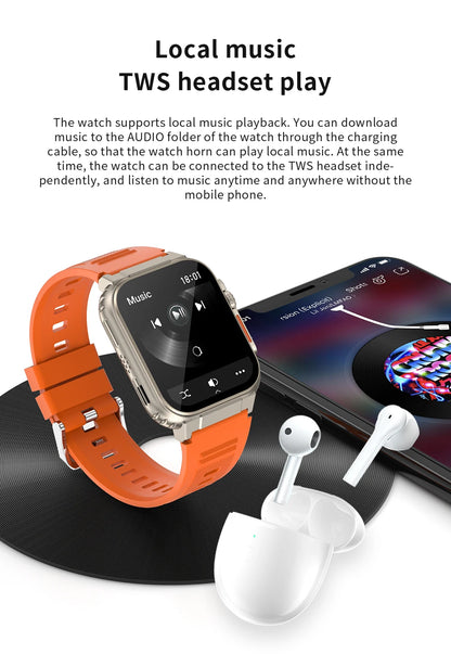 A70 Smart Watch New Sport Waterproof Montre Intelligente Hombre Heart Rate Fitness Tracker BT Calling Music Smartwatch for Men