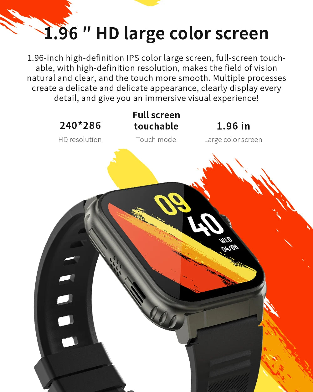 A70 Smart Watch New Sport Waterproof Montre Intelligente Hombre Heart Rate Fitness Tracker BT Calling Music Smartwatch for Men