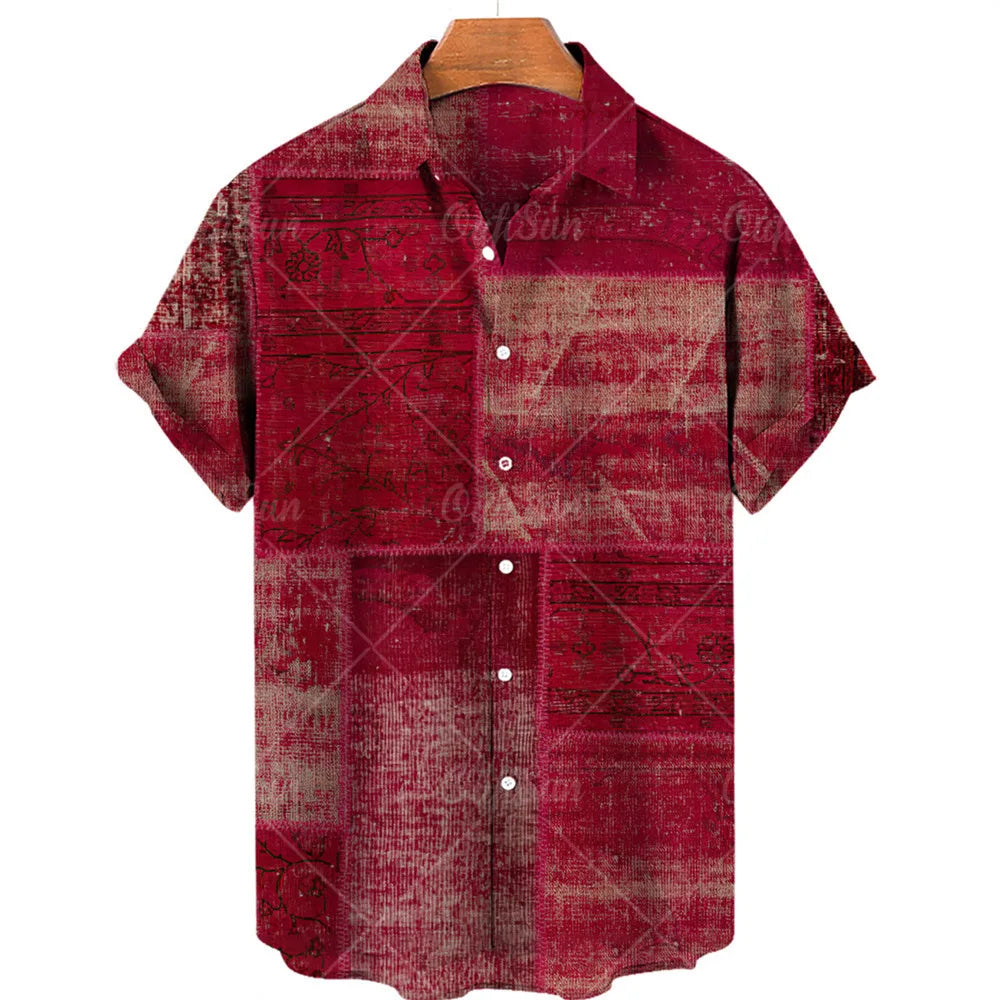 Men's Short-sleeve Shirts for Summer Featuring a Simple Design That's Effortlessly Versatile.