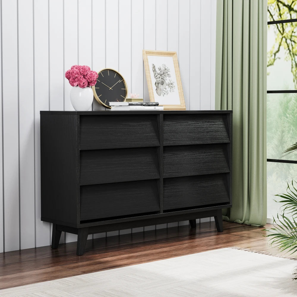 63 Inch TV Stand Features Vintage-style and Bevel Design, TV Stand with Drawers, Entertainment Center
