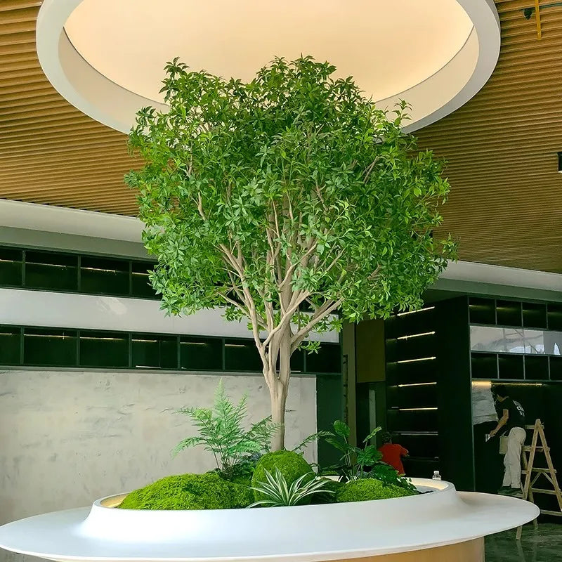 Home Hotel  Decoration Green Plant Projects Customized Real Factory Fast Delivery Artificial Trees Horse dunk Tree