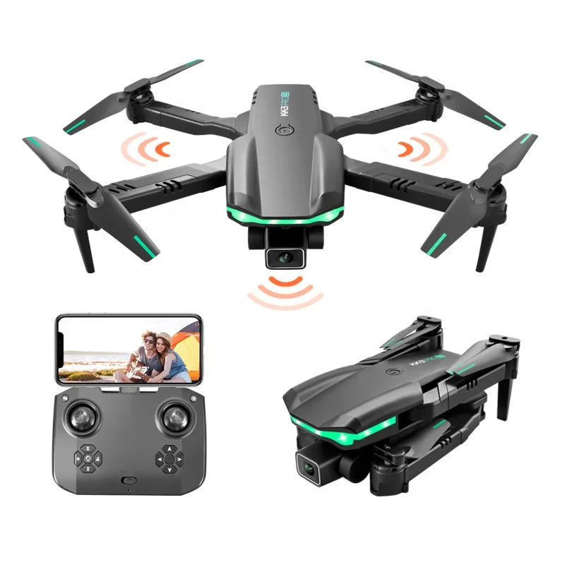 Quadcopter KK3 Pro Drone 2.4G WiFi FPV With Dual 4K H-D Cameras Helicopter Six-Axis Remote Obstacle Foldable Mini Drone Kids Toy