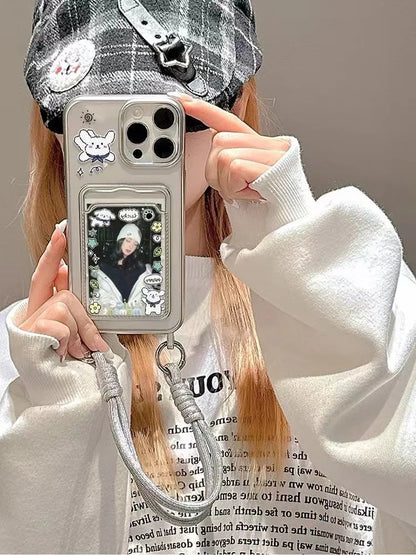 Good Luck Moment Puppy Phone case for Iphone15promaxmobile Phone case 13Card Holder1211lanyard15