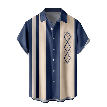 Men's Short-sleeve Shirts for Summer Featuring a Simple Design That's Effortlessly Versatile.