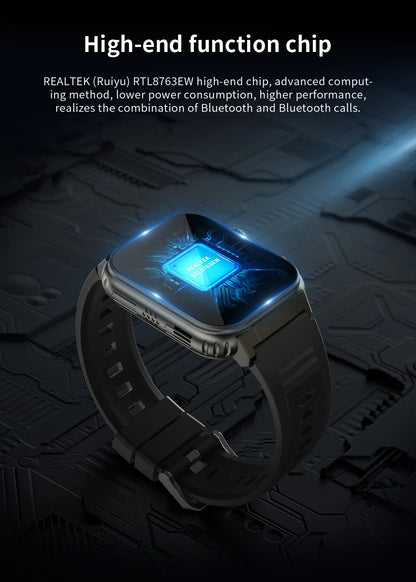 Smart Watch A70 2024 Hot Sale Sport Ip68 Waterproof 2.0 Inch Screen 600mah Long Standby Time Montre Intelligente Fashion Watch