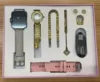 2024 Montre Ensemble Pour Les Femmes A58 PLUS 8 En 1 2 Sangle Anneau Boucle D'oreille Ecran Tactile Dames Montre Intelligente