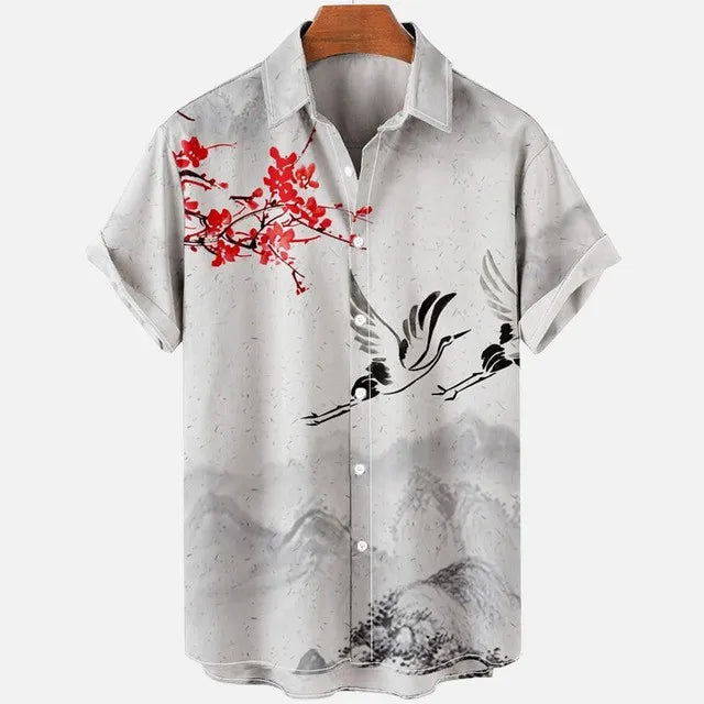 Men's Short-sleeve Shirts for Summer Featuring a Simple Design That's Effortlessly Versatile.