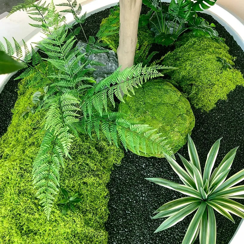 Home Hotel  Decoration Green Plant Projects Customized Real Factory Fast Delivery Artificial Trees Horse dunk Tree