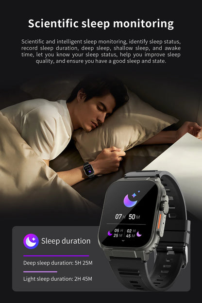 Smart Watch A70 2024 Hot Sale Sport Ip68 Waterproof 2.0 Inch Screen 600mah Long Standby Time Montre Intelligente Fashion Watch