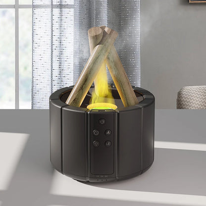 250ml Bonfire Shape Warm Light 7 Colorful Aromatherapy Diffuser Air Humidificador Scented Oil Diffusers  with Remote Control