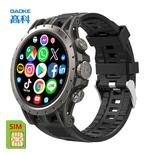 GAOKE Q85 Fashion Sports Fitness 4G Relojes Smart Watch Mens 2024 Big Screen Smartwatch Sim With Camera Montre Intelligente