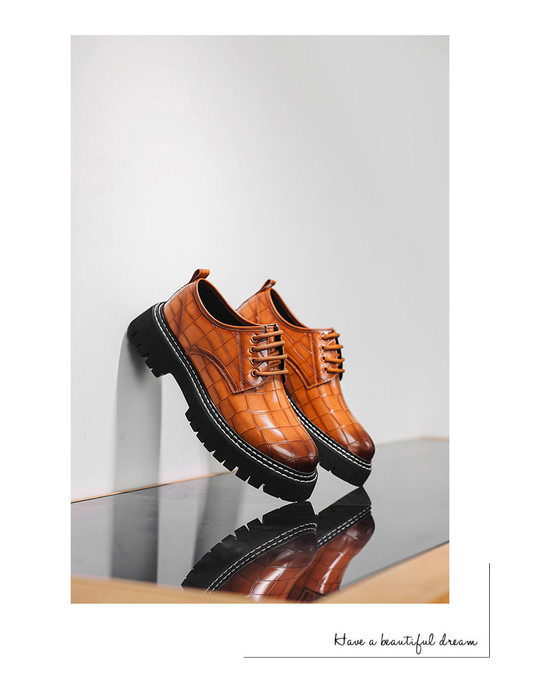 Crocodile Man Dress Shoes Formal Brand Mens Office Shoes Leather Wedding Dress Coiffeur Party Man Italian Shoe Original Leather