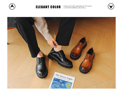 Crocodile Man Dress Shoes Formal Brand Mens Office Shoes Leather Wedding Dress Coiffeur Party Man Italian Shoe Original Leather