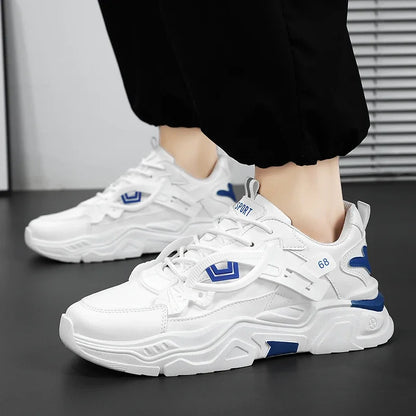 Student height increasing shoes four season new thick sole men's casual sports shoes soft sole comfortable outdoor running shoes