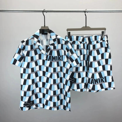 Summer Versatile 3D Print Men's Short Sleeve Hawaiian Shirt Shorts Set Casual Comfortable Unisex Clothing Cheap Y2k Clothes