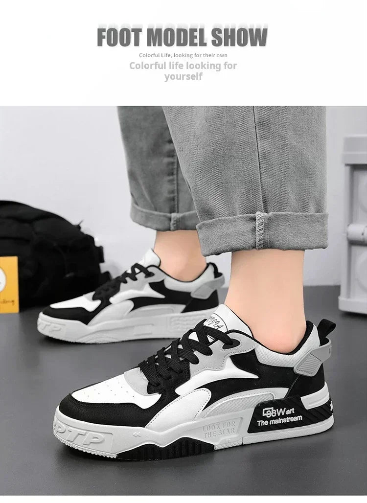 2024 Men Running Shoes New Autumn Brand Design Comfortable Soft Soled Men's Shoes Fashion Mens Sneakers Motorcycle Shoes