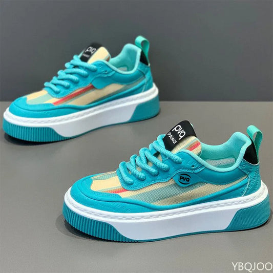 Spring and Autumn Fashion Trends Versatile Men's Sports and Leisure Shoes Thick Soled Height Increasing Breathable Men's Shoes