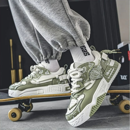 Fashion Skate Shoes Men's Sneakers Men Breathable Running Shoes Outdoor Mesh Casual Shoe Man Lace Up Vulcanized Shoes Zapatillas