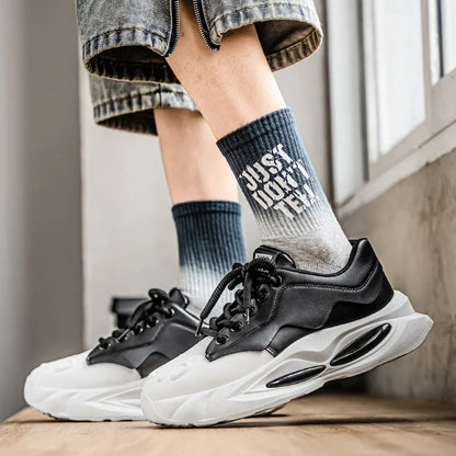 Thick Sole Men Chunky Sneakers Outdoor Wear-resistant Male Trends 2025 New Mens Casual Shoes Fashion Comfort Anti Slip Vulcanize