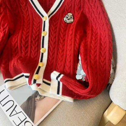 New 2024 Autumn Winter Cashmere Top Women V Neck Pullover Warm Knitwear Jumper Woman Clothes Twist Outwear Knited Tops Women
