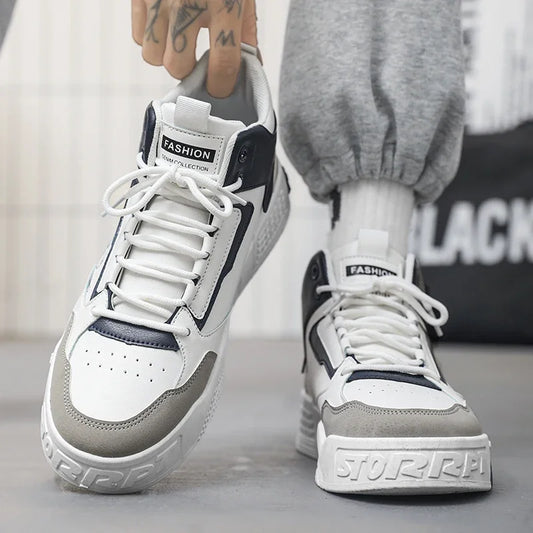 Daddy Shoes Male Sports Sneakers Trainers Street Culture Walking Footwear Man Men High Top Casual Shoes Personality Thick Soled