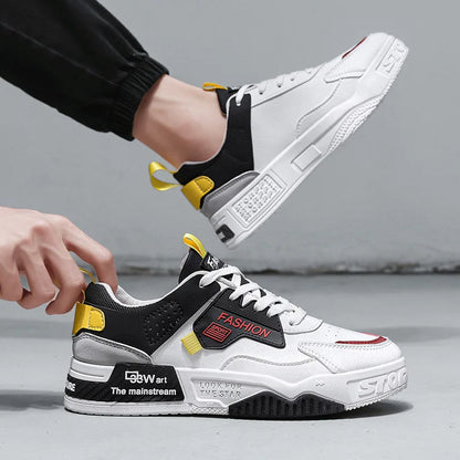 2025 summer new all-in-one fashion leisure sports youth thick sole fashion shoes small white shoes men's board shoes light