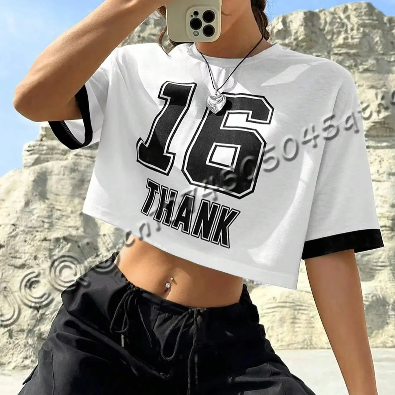 New Number 16 Women's Short Sleeve T-Shirt Casual Crew Neck Summer Women's Sport Short T-shirt Tops Tee Racing T-shirt