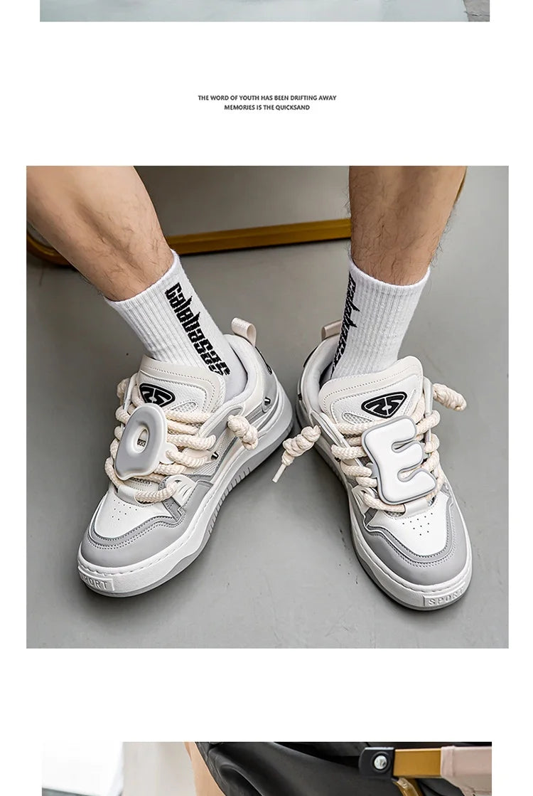 Sneakers For Men Vulcanized Shoes Casual Shoes Lace Up Skateboard Breathable Comfortable Outdoor Running Sport Shoes Male 39-44