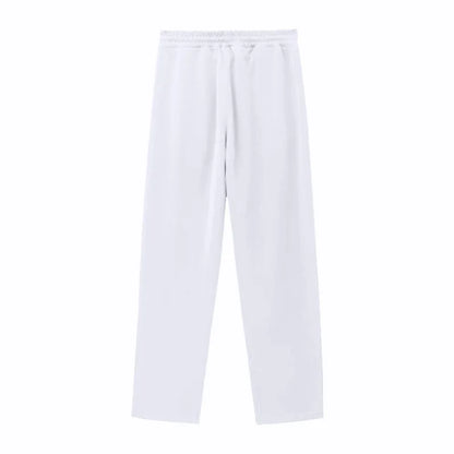2024 Casual Sports Breasted Pants Men's Autumn New Button Loose Straight Drawstring Oversized Sweatpants Trousers Free shipping