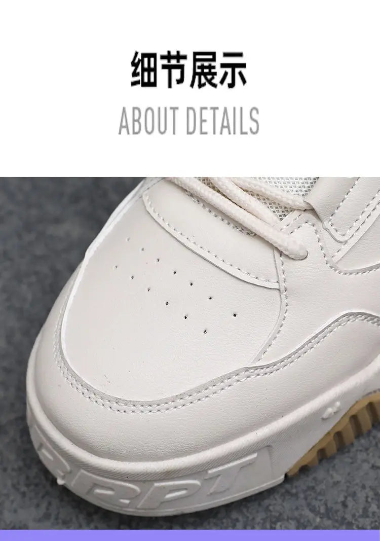 2025 spring and autumn new fashion all increase small white board shoes summer leisure sports high top tide shoes
