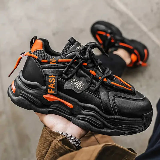 Flat-heeled Height Increasing Man's Boots Size 47 Booties Sneakers Shoes Casual Sneakers Sports Wide Foot Trending