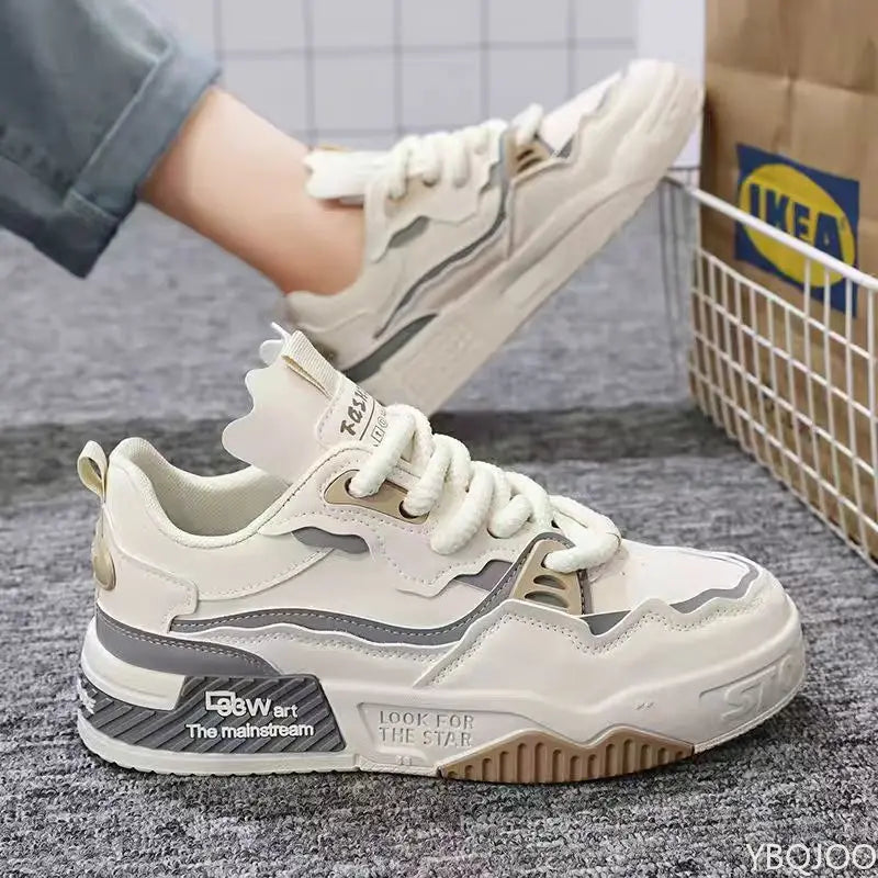 Men's shoes spring summer new versatile thick soled casual shoes anti slip youth simple comfortable sports trendy shoes