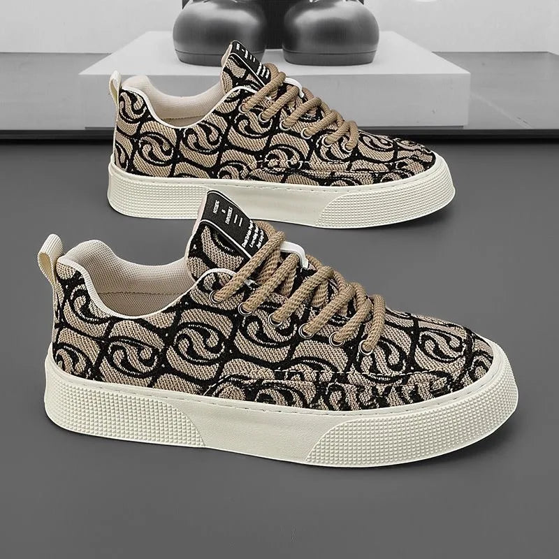 2025 Summer Men's Shoes New Breathable Canvas Shoes Men's Trend Versatile Sports Shoes Casual Shoes Board Shoes Trendy Shoes