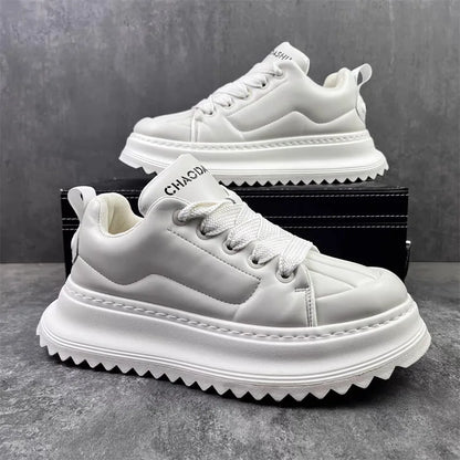 Men's Sneakers Chunky Sneaker 2025Fashion Designer Shoes Man Casual Leather Increased Internal Platform Board Shoes Outdoor Shoe