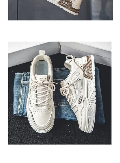 Mens Shoes Fashion Outdoor Casual Shoes Lace Up Platform Skateboard Shoe Training Shoes for Men Non Slip Sneaker Tenis Masculino