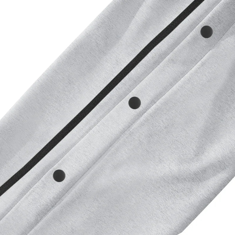 2024 Casual Sports Breasted Pants Men's Autumn New Button Loose Straight Drawstring Oversized Sweatpants Trousers Free shipping