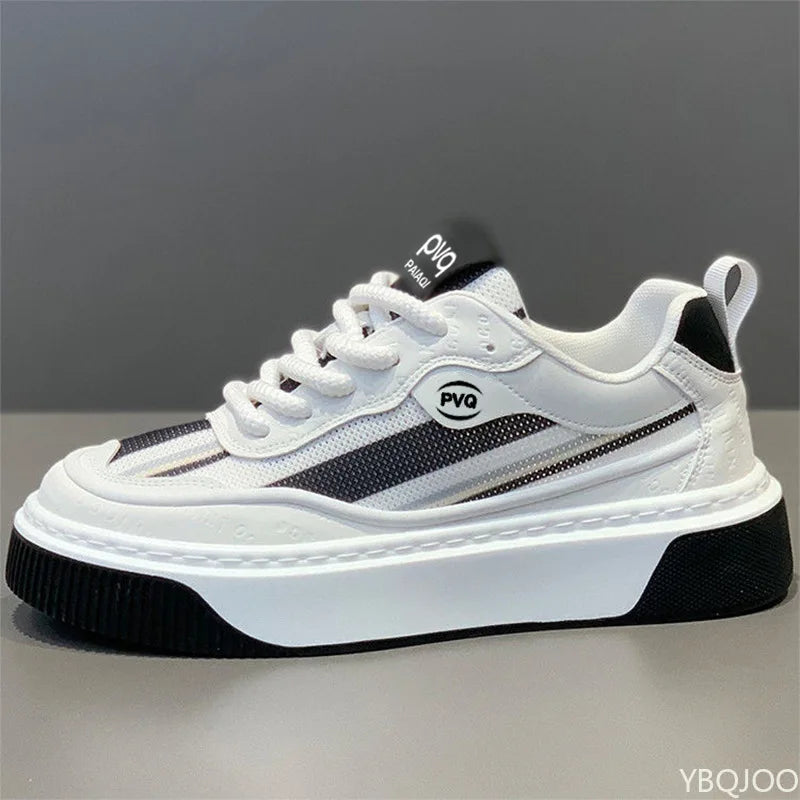 Spring and Autumn Fashion Trends Versatile Men's Sports and Leisure Shoes Thick Soled Height Increasing Breathable Men's Shoes