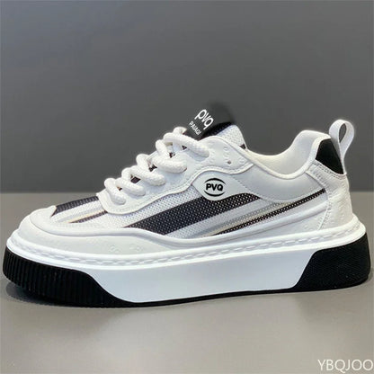 Spring and Autumn Fashion Trends Versatile Men's Sports and Leisure Shoes Thick Soled Height Increasing Breathable Men's Shoes