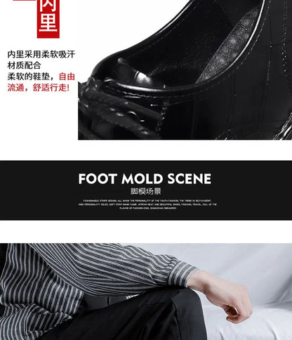 Men's Loafers Luxury Brand Leather Dress Shoes Breathable Slip-On Solid Formal Casual Shoes Handmade Designer Men Shoes Mocassin