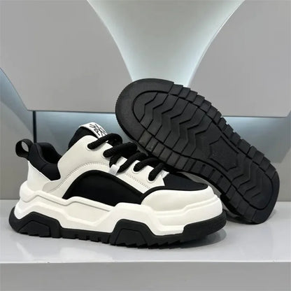 Designer Style Men Shoes White Comfortable Thick Platform Sneakers Fashion Casual Shoes Men 2025 New Brand Sports Trainers Tenis