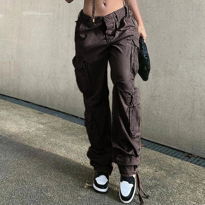 Outdoor Activities L Light Grey Baggy Cargo Pants Fashion Vintage Women Trousers Casual Women's Pants Ideal For Vacation