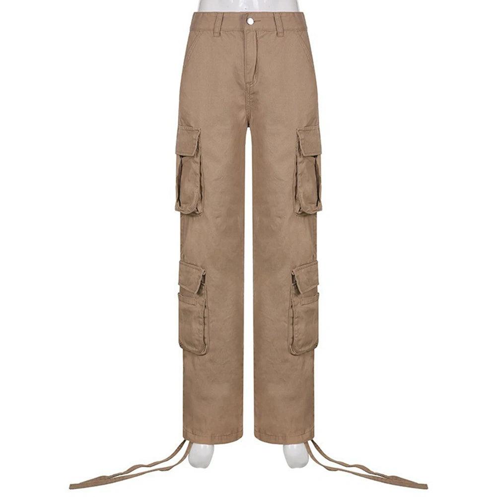 Outdoor Activities L Light Grey Baggy Cargo Pants Fashion Vintage Women Trousers Casual Women's Pants Ideal For Vacation