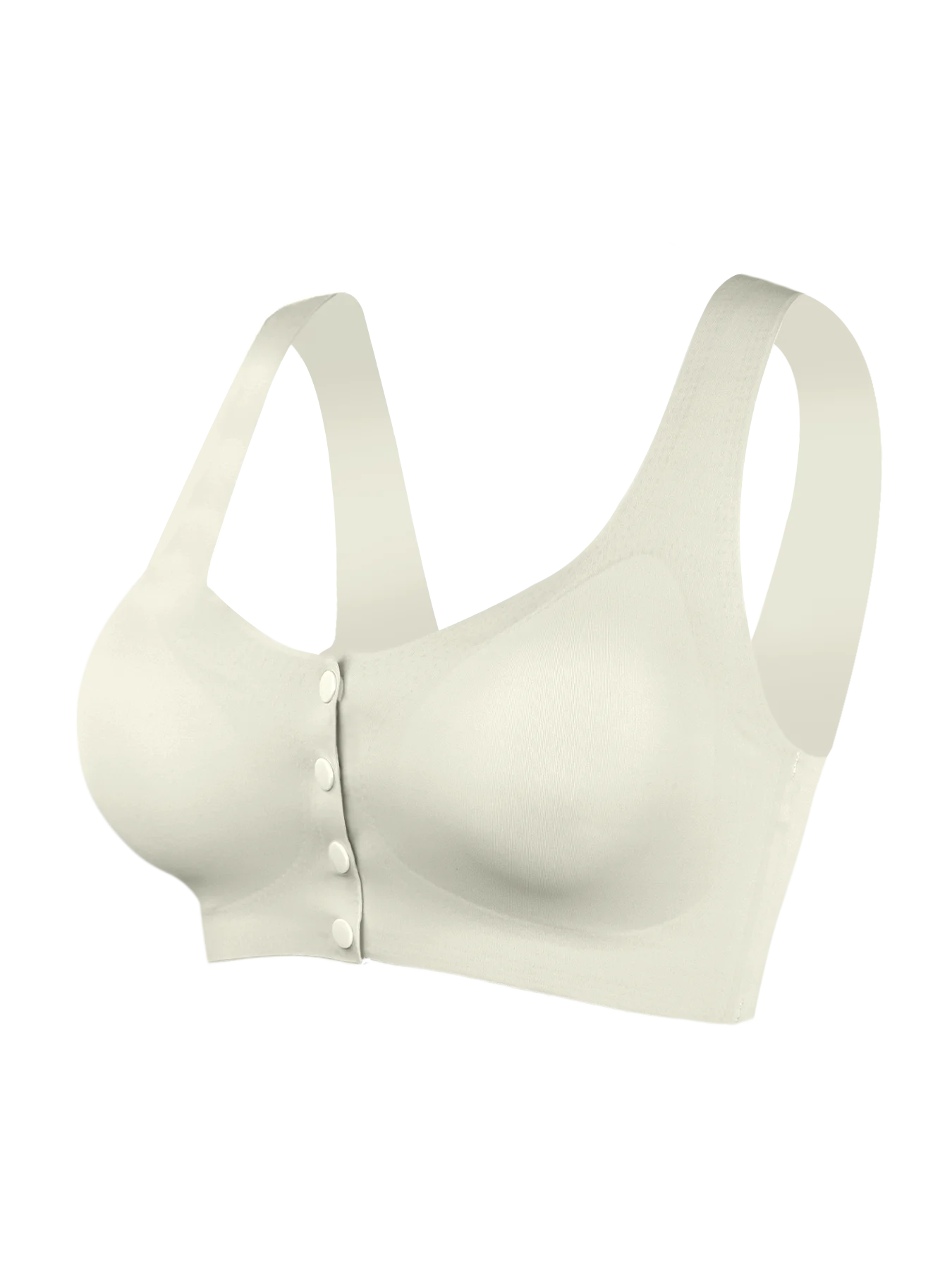 Front button underwear bra no underwire smooth breathable comfortable solid color gathering no trace invisible seamless@W13