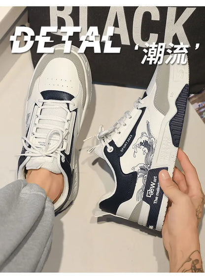 2025 spring and autumn new fashion all increase small white board shoes summer leisure sports high top tide shoes