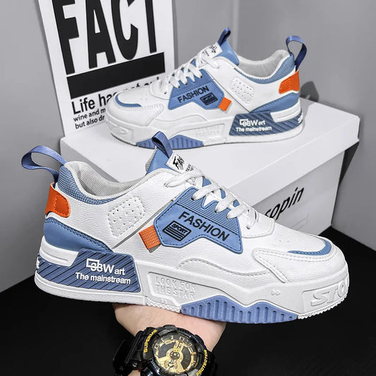 2025 summer new all-in-one fashion leisure sports youth thick sole fashion shoes small white shoes men's board shoes light