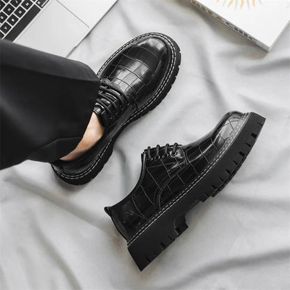 Crocodile Man Dress Shoes Formal Brand Mens Office Shoes Leather Wedding Dress Coiffeur Party Man Italian Shoe Original Leather