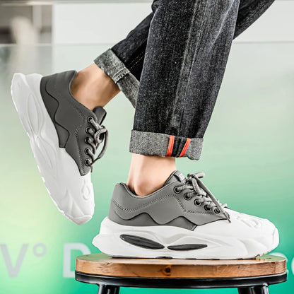 Thick Sole Men Chunky Sneakers Outdoor Wear-resistant Male Trends 2025 New Mens Casual Shoes Fashion Comfort Anti Slip Vulcanize