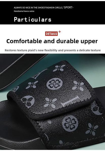 Men's Genuine Leather Sandals Comfortable Man Sandal House Slippers Man Summer Shoes Sale Genuine Mens Slipper Flip Flop Slides