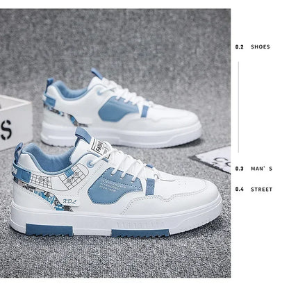 2025 Fashion Men Casual Platform Sneakes LaceUp Trainers Student Sneakes Mens Vulcanized Shoes Tennis Sneakers