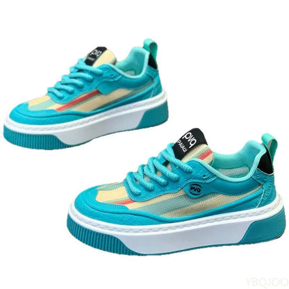 Spring and Autumn Fashion Trends Versatile Men's Sports and Leisure Shoes Thick Soled Height Increasing Breathable Men's Shoes
